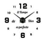 Reloj de Pared - "El Tiempo de Dios es Perfecto"