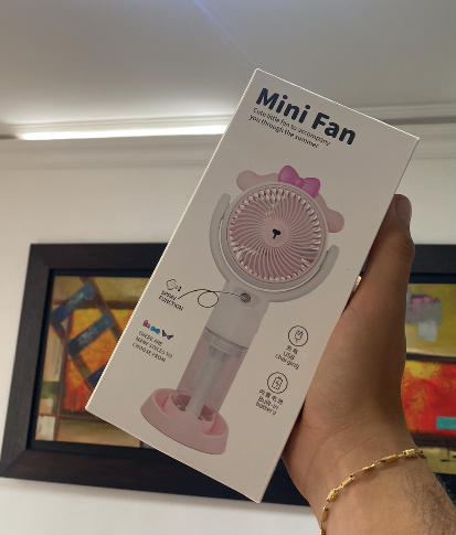 Ventilador de Mano con Humificador