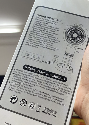 Ventilador de Mano con Humificador