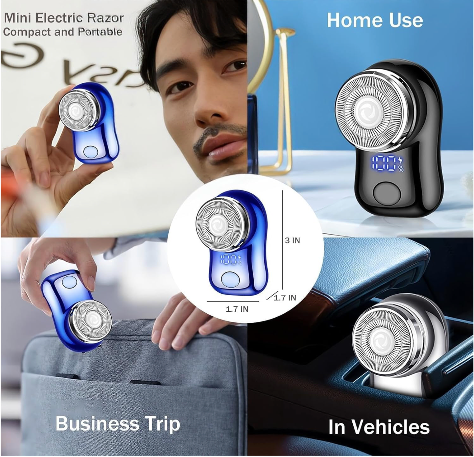 Mini Afeitadora Eléctrica Portátil